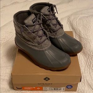 Sperry Sheen Gulf Wool Quilt Grey